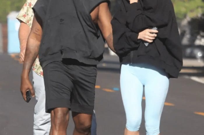 At His Malibu Home, Kanye West Meets With Designers And Builders Beside An Unidentified Woman