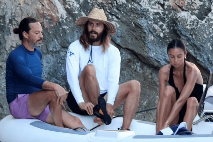A Private Moment Between Jared Leto And Victoria's Secret Model Kelsey Merritt Was Observed