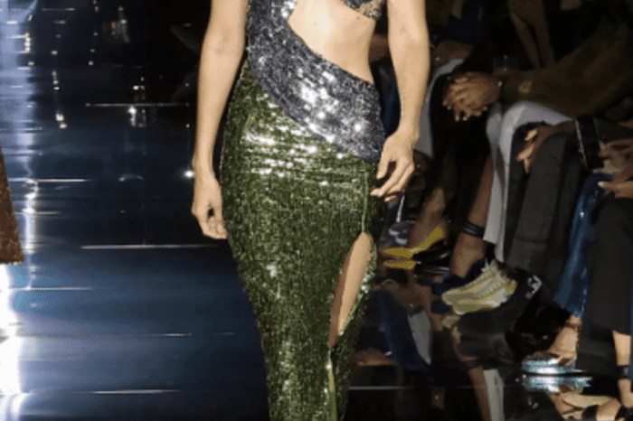 Gigi Hadid Runway Fashion Show Featuring Tom Ford's Collection