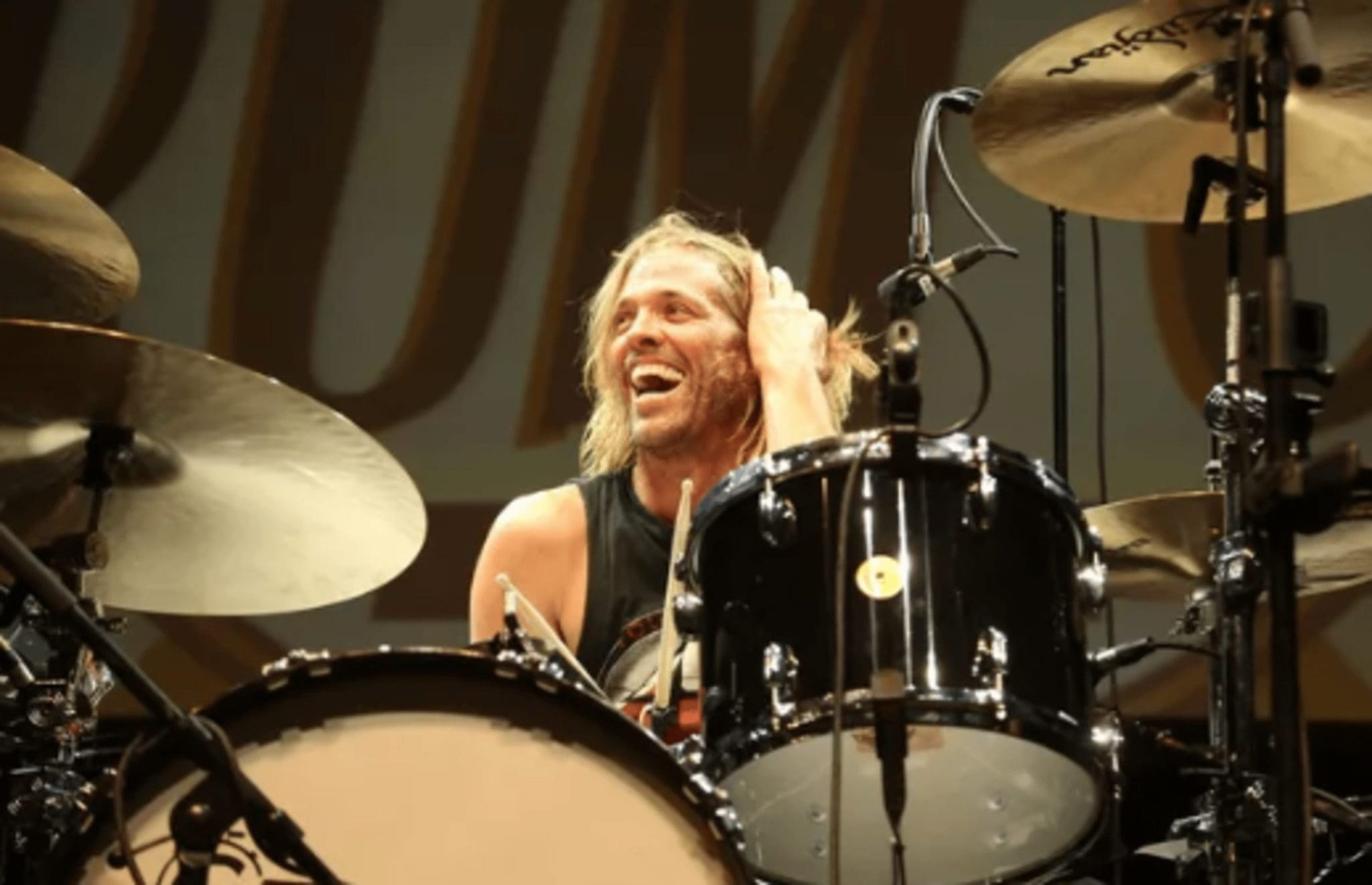 Oliver Shane Hawkins, A Son Of Taylor Hawkins, Performs On The Drums At A Performance In Honour Of His Father