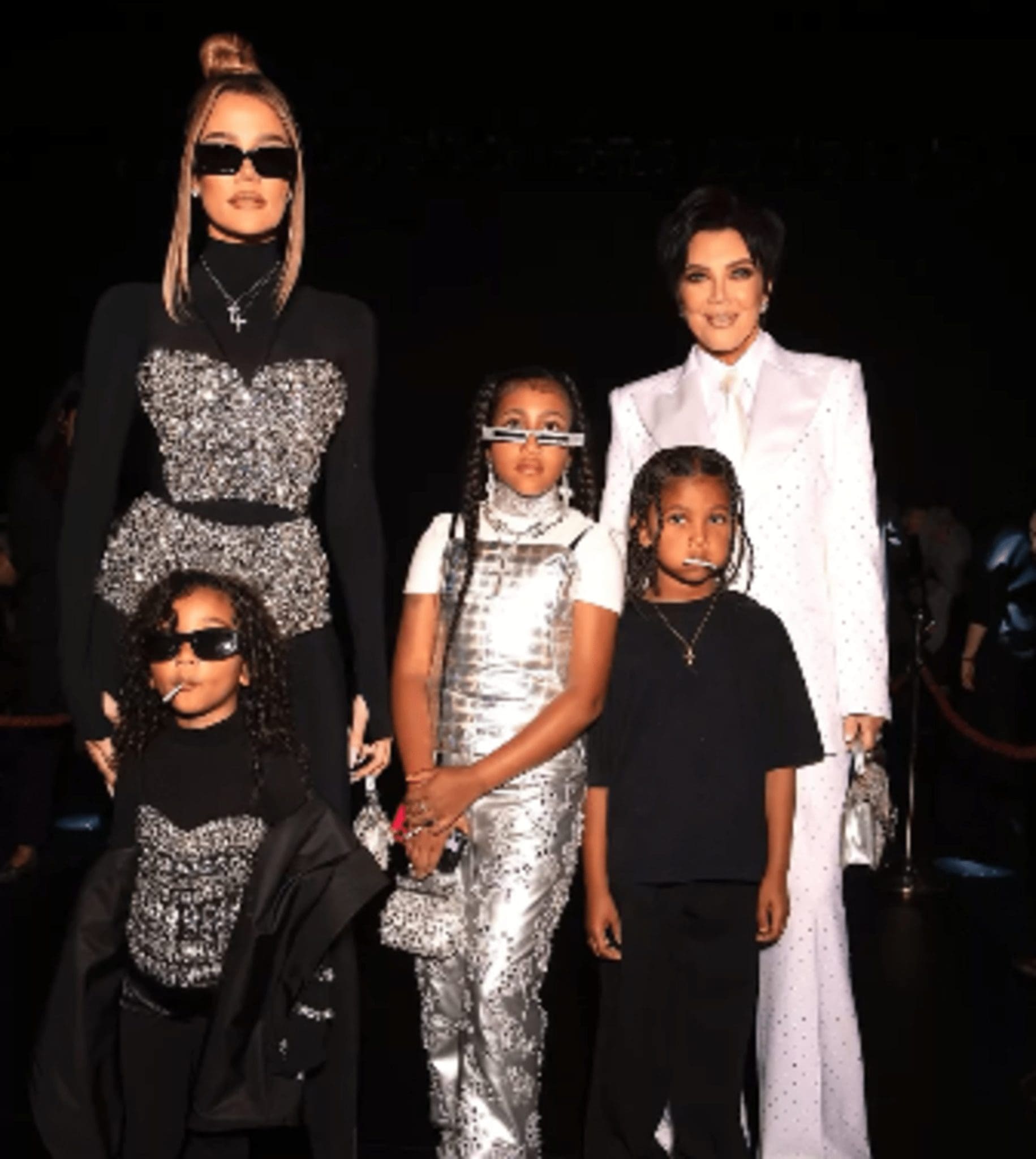 Kim Kardashian brought her family to Milan to see her debut collection with Dolce & Gabbana, titled "Ciao, Kim."