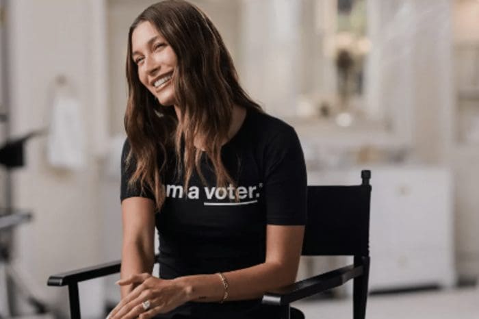The New I Am A Voter Public Service Announcement Features Hailey Bieber. Non-Profit Organization Whose Mission Is To Increase Voter Turnout In National Elections