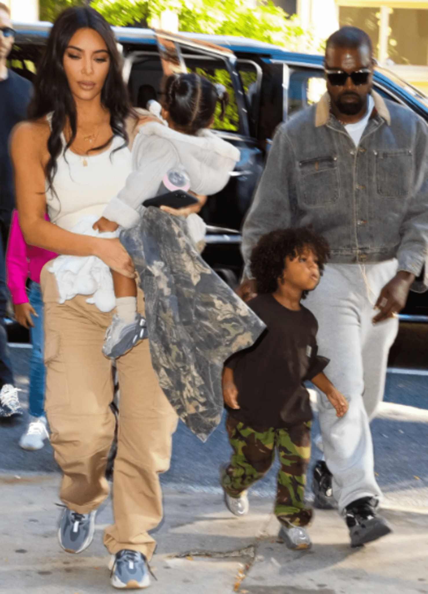 Kanye West discussed the schooling of his children in an interview with Tucker Carlson.