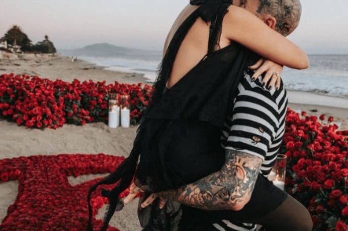 On The One Year Anniversary Of Travis Barker's Proposal, Kourtney Kardashian Threw A Celebration Complete With Throwback Photos