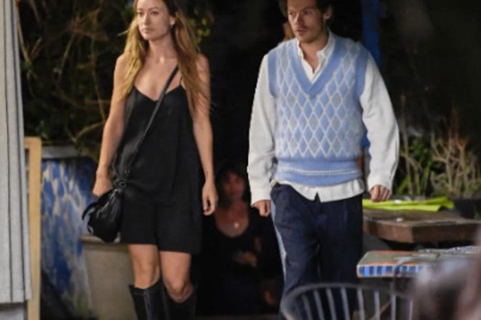 Both Harry Styles And Olivia Wilde Looked Very Serious As They Walked Into Their Los Angeles Dinner