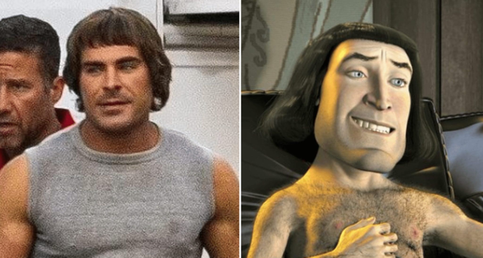 Twitter users have drawn comparisons between Zac Efron and Lord Farquaad from the Shrek franchise.